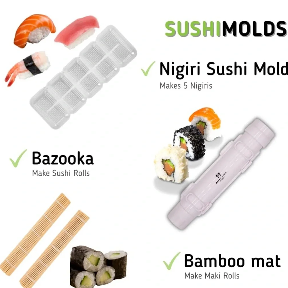 Sushi Making Kit, Complete 17 Piece Set